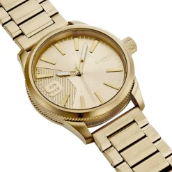 Outlet DIESEL Montre Nsbb Champagne cadran doré fond doré bracelet acier doré