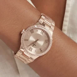 Discount FESTINA Montre Boyfriend Rose cadran doré rose fond rose bracelet acier doré rose