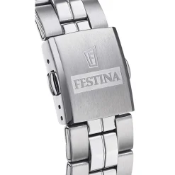 Hot FESTINA Montre Classics Blanc cadran argenté fond blanc bracelet acier argenté