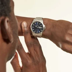 Clearance FESTINA Montre Classics Bleu cadran argenté fond bleu bracelet acier argenté