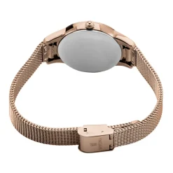 New FESTINA Montre Mademoiselle Rouge cadran doré rose fond rouge bracelet acier doré rose