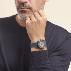 Clearance FESTINA Montre Squelette cadran bleu fond squelette bracelet acier bleu