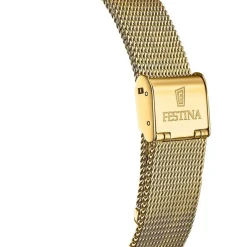 Online FESTINA SWISS MADE Montre 39 Argenté cadran doré fond argenté bracelet acier doré