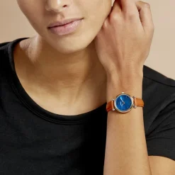 New FOSSIL Montre Carlie Mini Bleu