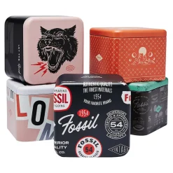 Clearance FOSSIL Montre Townsman Marron cadran rosé fond marron bracelet cuir de vache marron