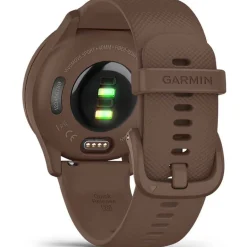 Sale GARMIN Montre Vivomove Sport Chocolat cadran chocolat fond chocolat bracelet silicone chocolat