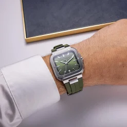 HERBELIN Montre Cap Camarat Square Kaki* Montres Made In France