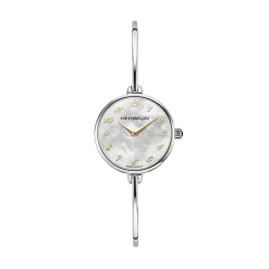 Discount HERBELIN Montre Fil Nacre Blanche cadran argenté fond nacre blanche bracelet acier argenté