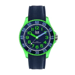 Hot ICE WATCH Montre Cartoon Vert cadran vert fond bleu bracelet silicone bleu