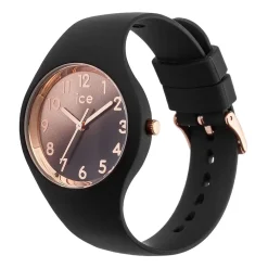 Best ICE WATCH Montre Sunset Degrade Arc En Ciel cadran noir fond multicolore bracelet silicone noire