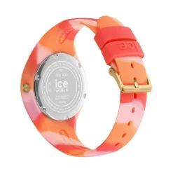 Hot ICE WATCH Montre Tie And Dye Beige cadran doré fond beige bracelet silicone tricolore