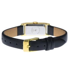 Discount LIP Montre Churchill T13 Champagne cadran doré fond champagne bracelet cuir de vache noir