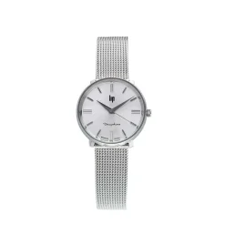 New LIP Montre Himalaya Dauphine 29 Argenté cadran argenté fond argenté bracelet acier argenté
