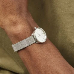 New LIP Montre Himalaya Dauphine 29 Argenté cadran argenté fond argenté bracelet acier argenté