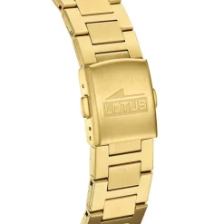 Hot LOTUS Montre Freedom Collection Blanc cadran doré fond blanc bracelet acier doré