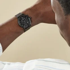 Online MASERATI Montre Epoca Noir cadran noir fond noir bracelet acier noir