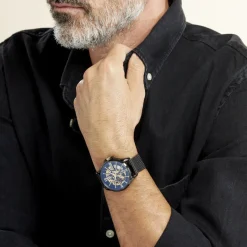 MONTIGNAC Montre Round Automatique Noir* Montres Made In France|Montres Automatiques