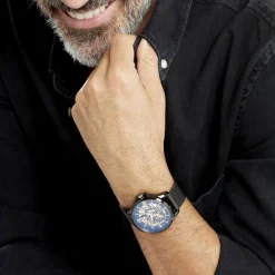 MONTIGNAC Montre Round Automatique Noir* Montres Made In France|Montres Automatiques