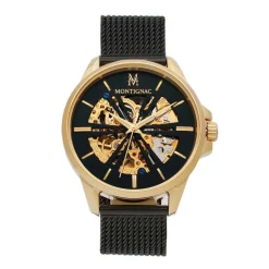 MONTIGNAC Montre Round Automatique Noir* Montres Made In France|Montres Tendances