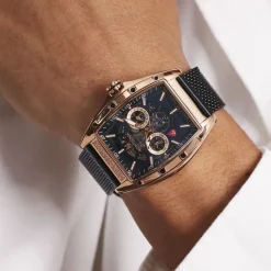 Online MONTIGNAC Montre Tonneau Bleu