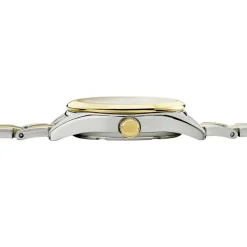 Clearance SEIKO Montre Classique Nacre cadran bicolore fond nacre bracelet acier bicolore