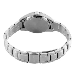 Discount SEIKO Montre Classique Rose cadran argenté fond rose bracelet acier argenté