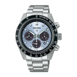 Online SEIKO Montre Prospex Bleu cadran argenté fond bleu bracelet acier argenté