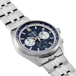 Outlet SEIKO Montre Sport Bicolore cadran argenté fond bicolore bracelet acier argenté