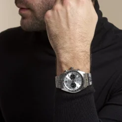 Online SEIKO Montre Sport Bicolore Blanc / Noir cadran bicolore fond bicolore blanc / noir bracelet acier argenté