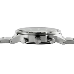 Sale SEIKO Montre Sport Noir cadran argenté fond noir bracelet acier argenté