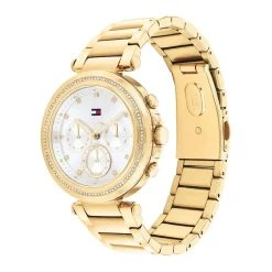 Sale TOMMY HILFIGER Montre Emily Argenté cadran doré fond argenté bracelet acier doré