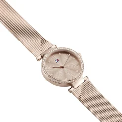 Hot TOMMY HILFIGER Montre Lynn Rose cadran doré rose fond rose bracelet acier rose