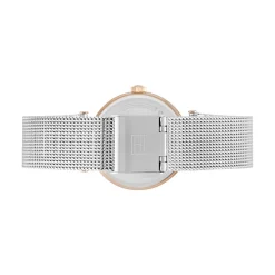 Discount TOMMY HILFIGER Montre Lynn Argenté cadran doré rose fond argenté bracelet acier argenté