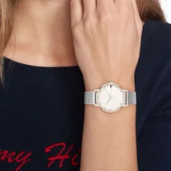 Online TOMMY HILFIGER Montre Pippa Rose cadran rose fond rose bracelet acier argenté