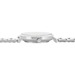 Discount UPP Montre Solena Blanc cadran argenté fond blanc bracelet acier argenté