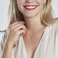 Discount Histoire d'Or Pendentif Amaiur Or Tricolore Oxydes De Zirconium