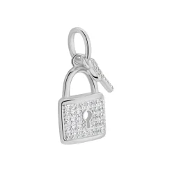Hot Histoire d'Or Pendentif Amelot Argent Blanc Oxyde De Zirconium