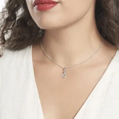 Histoire d'Or Pendentif Amelot Argent Blanc Oxyde De Zirconium* Pendentifs|Pendentifs