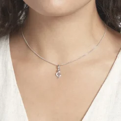 Histoire d'Or Pendentif Amelot Argent Blanc Oxyde De Zirconium* Pendentifs|Pendentifs