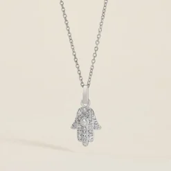 Online Histoire d'Or Pendentif Amelot Argent Blanc Oxyde De Zirconium