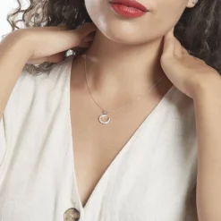 Discount Histoire d'Or Pendentif Amelot Argent Blanc Oxyde De Zirconium