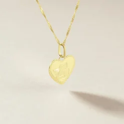Histoire d'Or Pendentif Ange Coeur Or Jaune