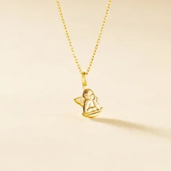 Discount Histoire d'Or Pendentif Ange Endormi Or Jaune