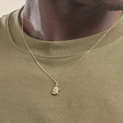 Discount Histoire d'Or Pendentif Ange Endormi Or Jaune