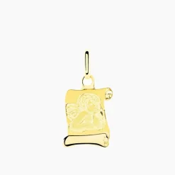 Histoire d'Or Pendentif Ange Parchemin Or Jaune* Bijoux Personnalisés|Pendentifs
