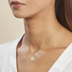 Histoire d'Or Pendentif Ange Rond Cisele* Bijoux Personnalisés|Pendentifs