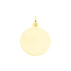 Best Histoire d'Or Pendentif Ange Rond Mat Or Jaune