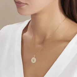 Histoire d'Or Pendentif Ange Rond Or Jaune* Bijoux Personnalisés|Pendentifs