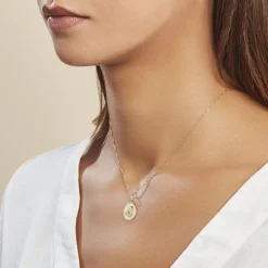 Histoire d'Or Pendentif Ange Rond Or Jaune* Bijoux Personnalisés|Pendentifs