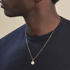 Discount Histoire d'Or Pendentif Ange Rond Sable Or Jaune